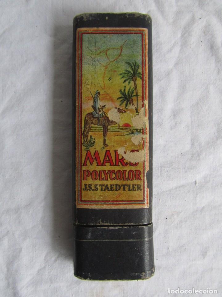 Estilográficas antiguas, bolígrafos y plumas: Antigua caja de lapiceros Mars Polycolor J.S. Staedtler - Foto 2 - 231147825