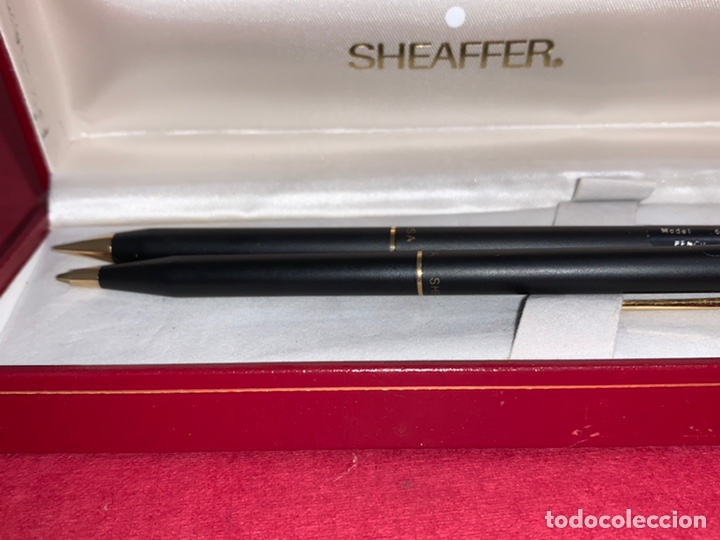 Estilográficas antiguas, bolígrafos y plumas: Juego de bolígrafo y portaminas Sheaffer modelo 60 en su caja original - Foto 4 - 231315755