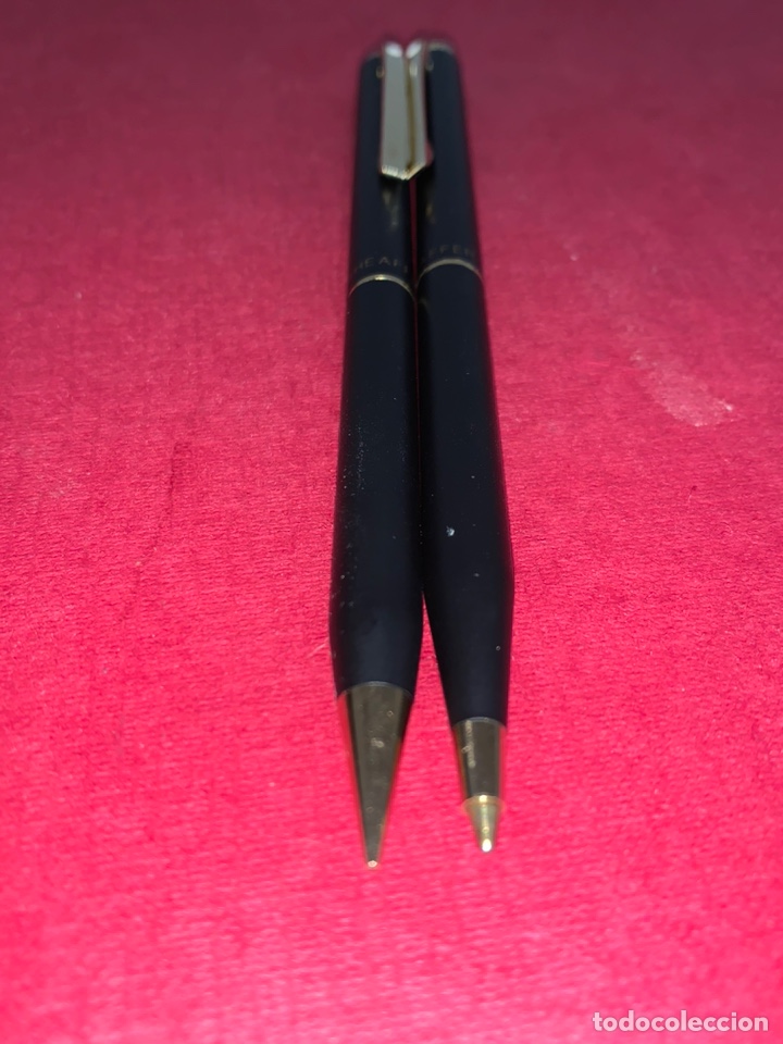 Estilográficas antiguas, bolígrafos y plumas: Juego de bolígrafo y portaminas Sheaffer modelo 60 en su caja original - Foto 10 - 231315755