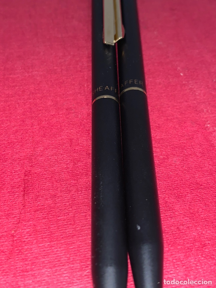 Estilográficas antiguas, bolígrafos y plumas: Juego de bolígrafo y portaminas Sheaffer modelo 60 en su caja original - Foto 12 - 231315755