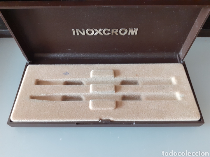 Estilográficas antiguas, bolígrafos y plumas: Caja vacía Inoxcrom para portaminas y bolígrafo creo - Foto 1 - 236597625