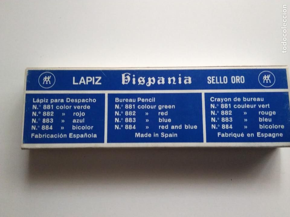 Estilogr&aacute;ficas antiguas, bol&iacute;grafos y plumas: CAJA LAPICEROS HISPANIA - Foto 4