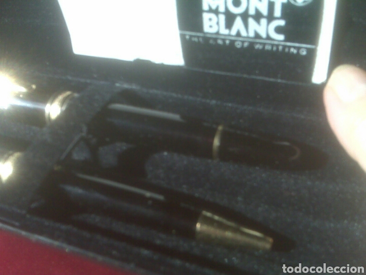 Estilogr&aacute;ficas antiguas, bol&iacute;grafos y plumas: Mont Blanc conjunto de 2 piezas - Foto 5