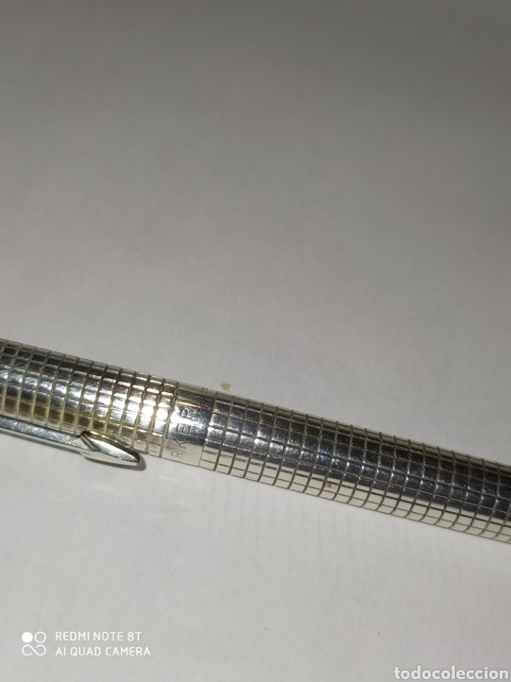 Estilogr&aacute;ficas antiguas, bol&iacute;grafos y plumas: Juego parker 75 plata - Foto 11