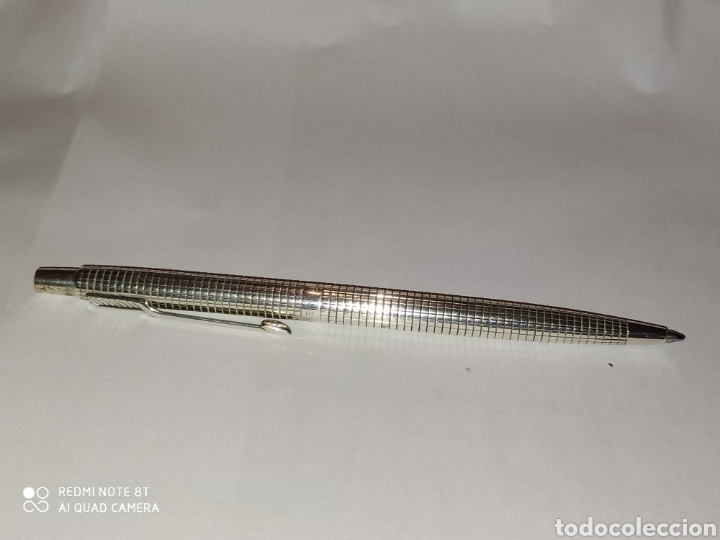 Estilogr&aacute;ficas antiguas, bol&iacute;grafos y plumas: Juego parker 75 plata - Foto 12