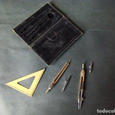 Estilográficas antiguas, bolígrafos y plumas: ESTUCHE ANTIGUO DE DIBUJO