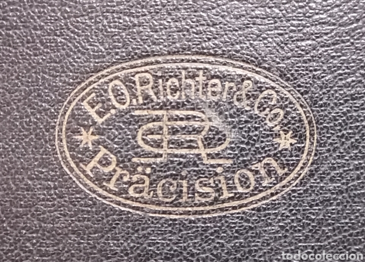 Estilogr&aacute;ficas antiguas, bol&iacute;grafos y plumas: Antiguo juego de comp&aacute;s E. O. Richter & Co. - Foto 5