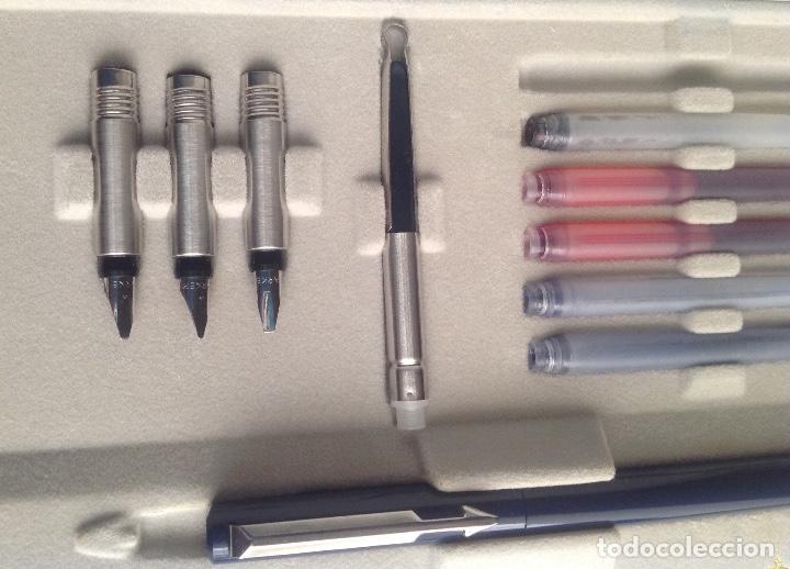 Estilogr&aacute;ficas antiguas, bol&iacute;grafos y plumas: CAJA PARKER THE CALLIGRPHY SET - Foto 12