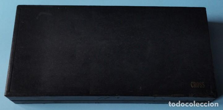 Estilográficas antiguas, bolígrafos y plumas: Vintage CROSS - Juego de escritorio (DESK SET) Cristal Negro - 12 KT - Foto 2 - 339289078