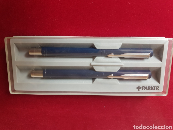 Estilogr&aacute;ficas antiguas, bol&iacute;grafos y plumas: Juego pluma + roller.parker - Foto 1