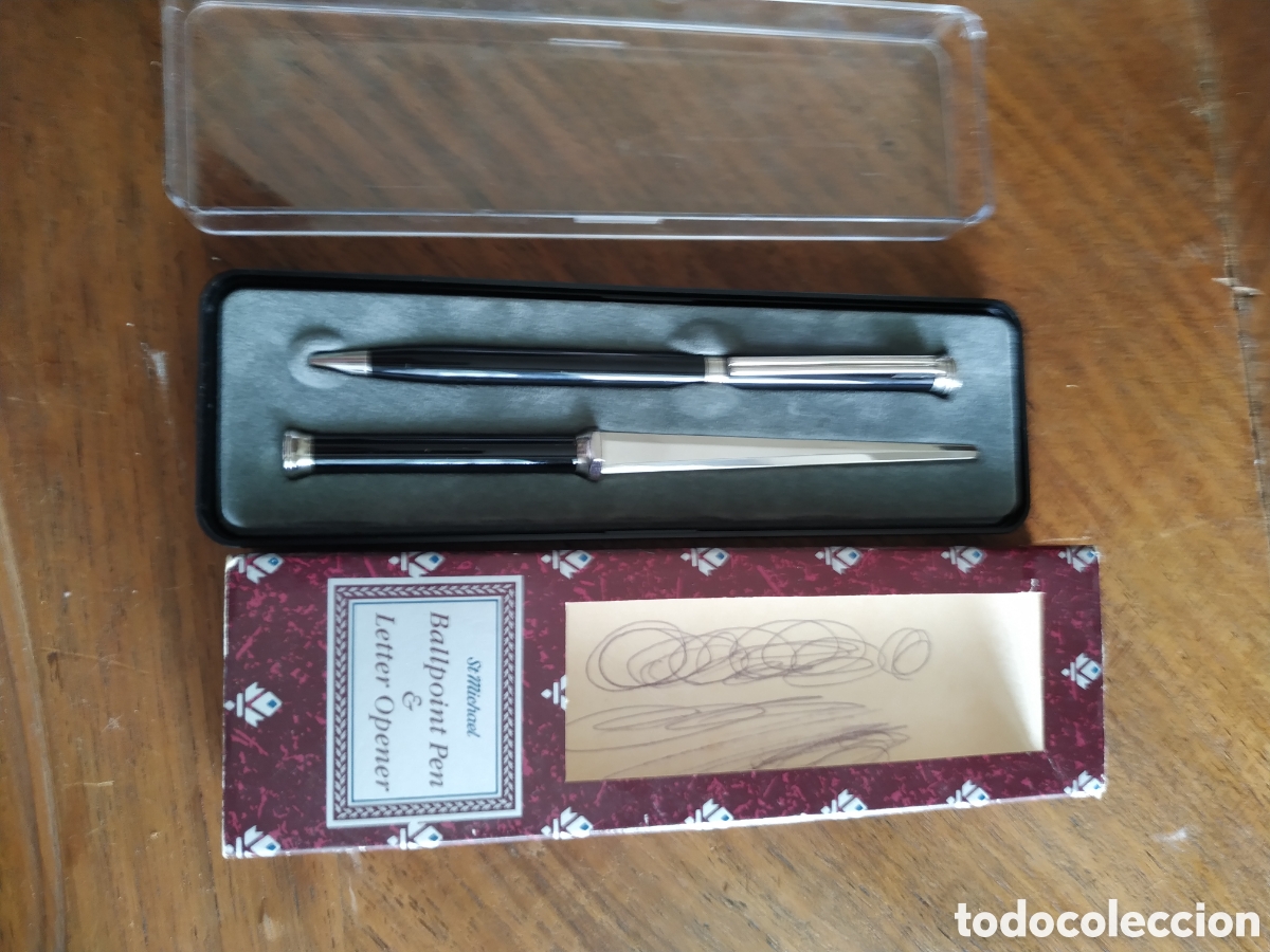 Estilogr&aacute;ficas antiguas, bol&iacute;grafos y plumas: Conjunto de escritorio - Foto 7