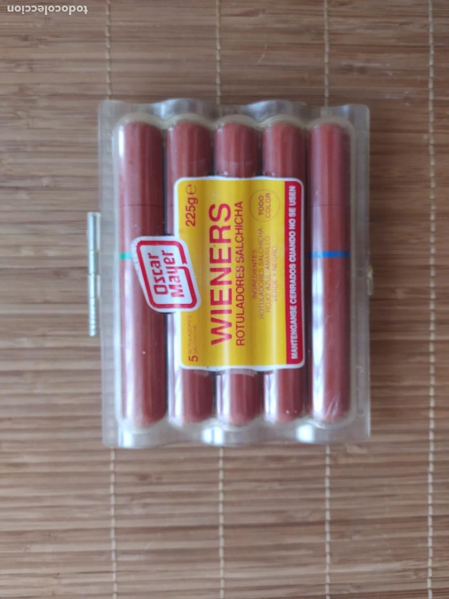 Estilogr&aacute;ficas antiguas, bol&iacute;grafos y plumas: ROTULADORES OSCAR MAYER A&Ntilde;OS 80 (ATENCI&Oacute;N: PEDIDO M&Iacute;NIMO 8 EUROS)