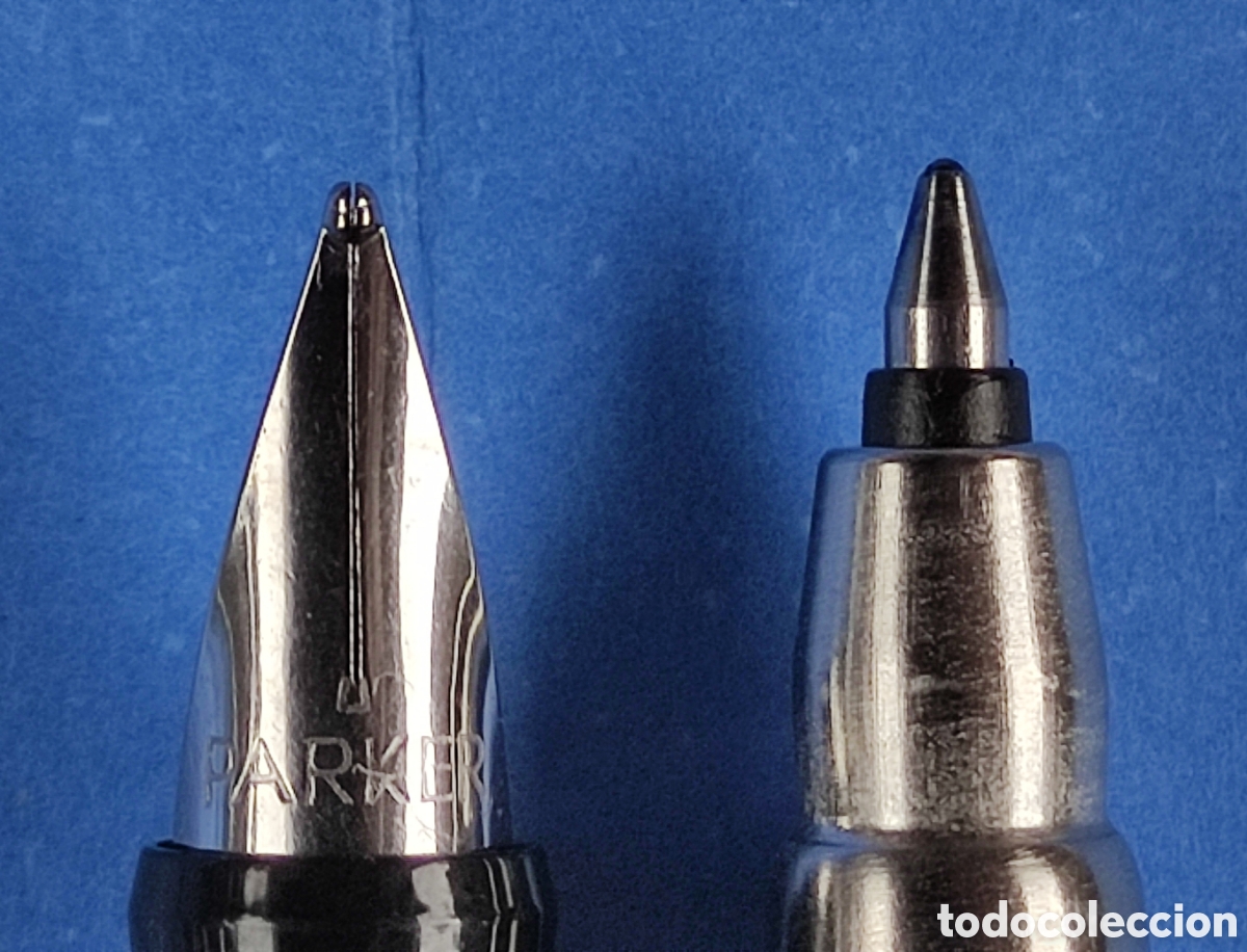 Estilogr&aacute;ficas antiguas, bol&iacute;grafos y plumas: Conjunto PARKER VECTOR (pluma y roller) - Foto 3