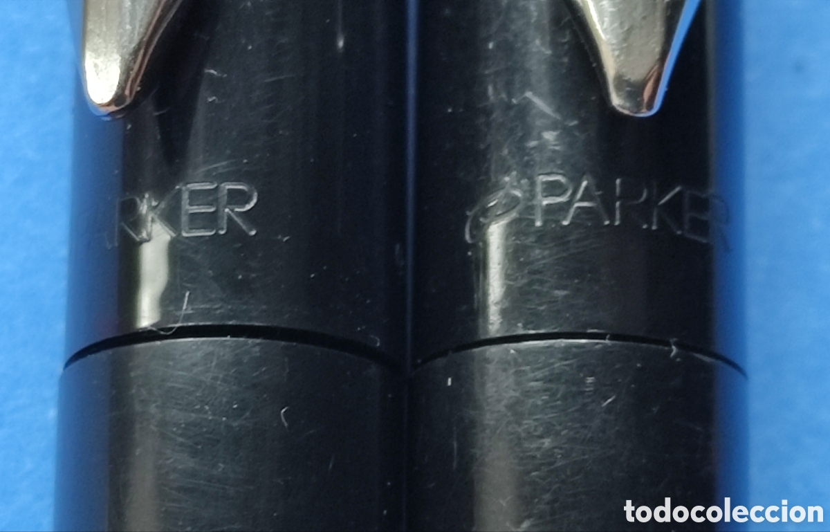 Estilogr&aacute;ficas antiguas, bol&iacute;grafos y plumas: Conjunto PARKER VECTOR (pluma y roller) - Foto 6