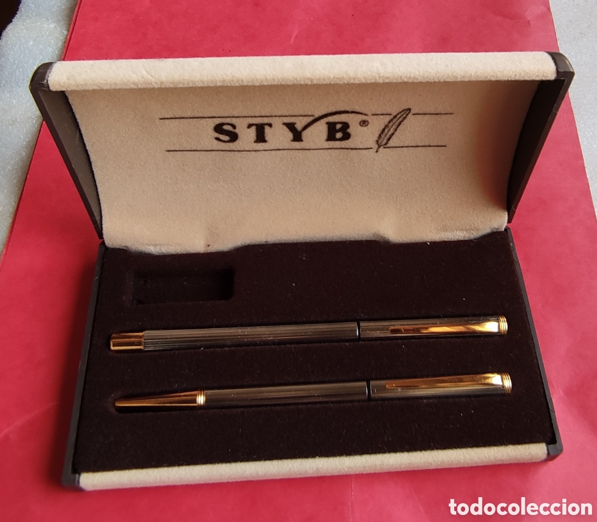 Estilogr&aacute;ficas antiguas, bol&iacute;grafos y plumas: Conjunto STYB - Foto 2