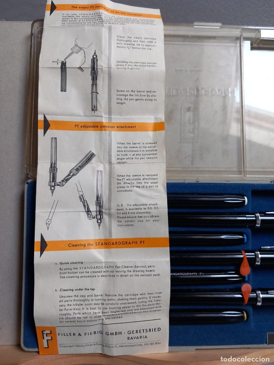 Estilogr&aacute;ficas antiguas, bol&iacute;grafos y plumas: JUEGO DE ROTRING. STANDARDGRAPH. GERMANY - Foto 3