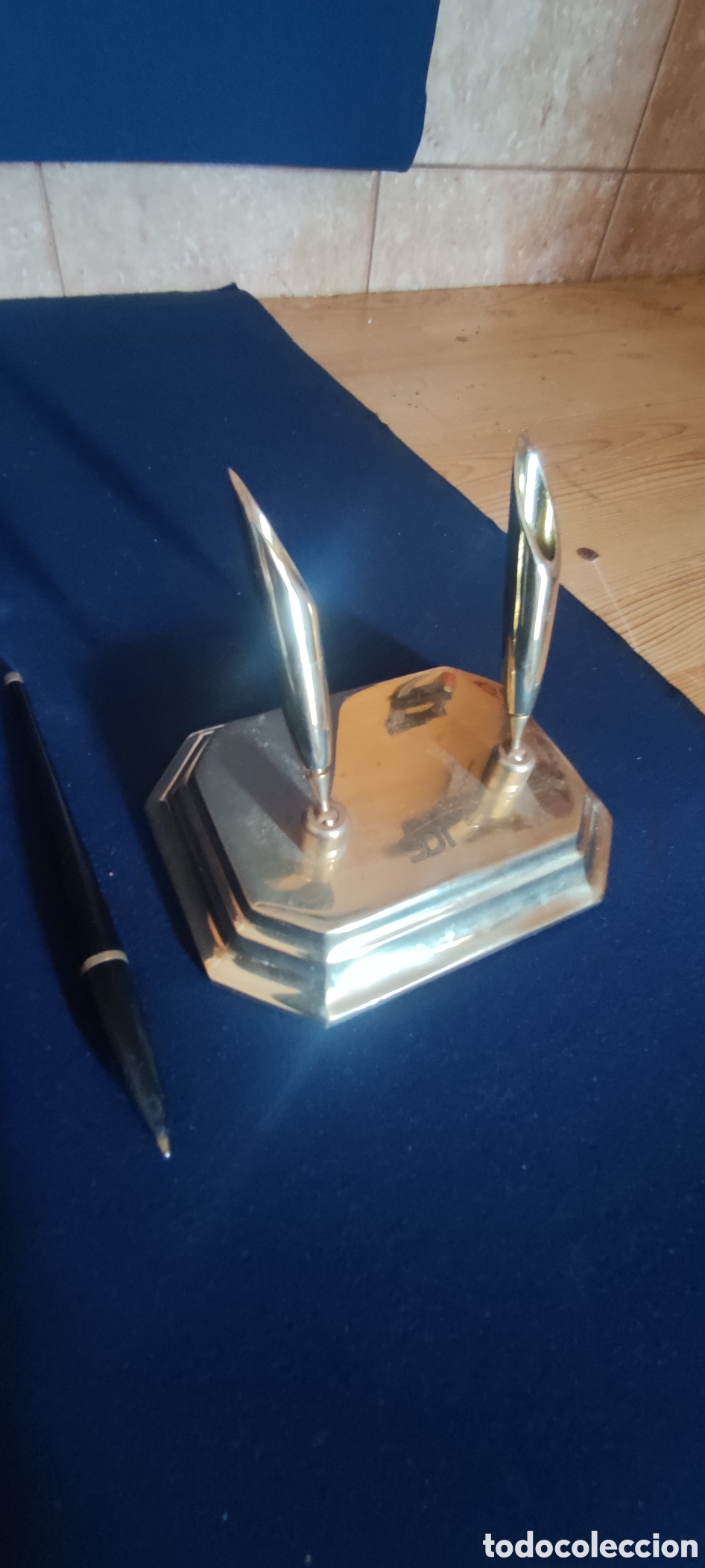 Estilogr&aacute;ficas antiguas, bol&iacute;grafos y plumas: JUEGO DE ESCRITORIO - Foto 5