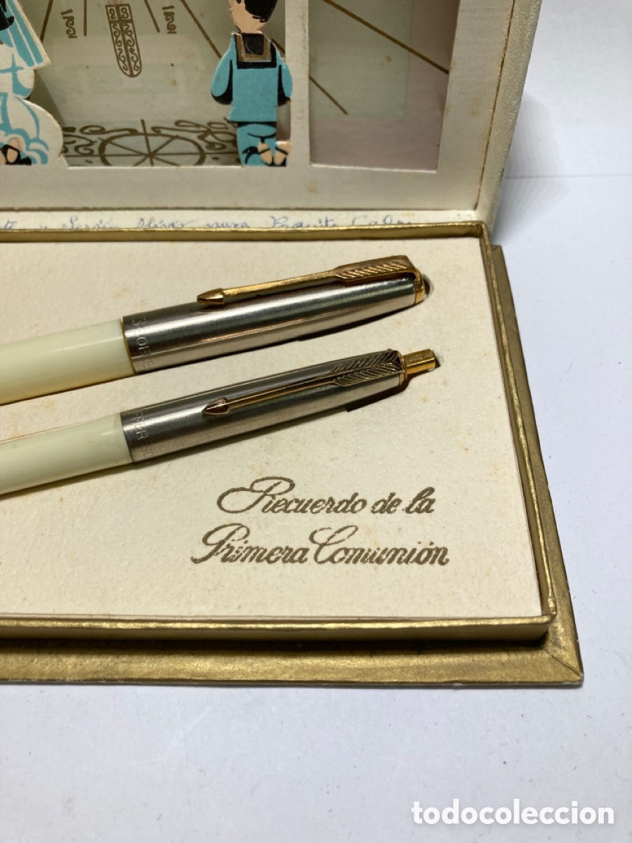 Estilogr&aacute;ficas antiguas, bol&iacute;grafos y plumas: JUEGO-SOFFER 23 COMUNI&Oacute;N/PLUMA04 - Foto 3