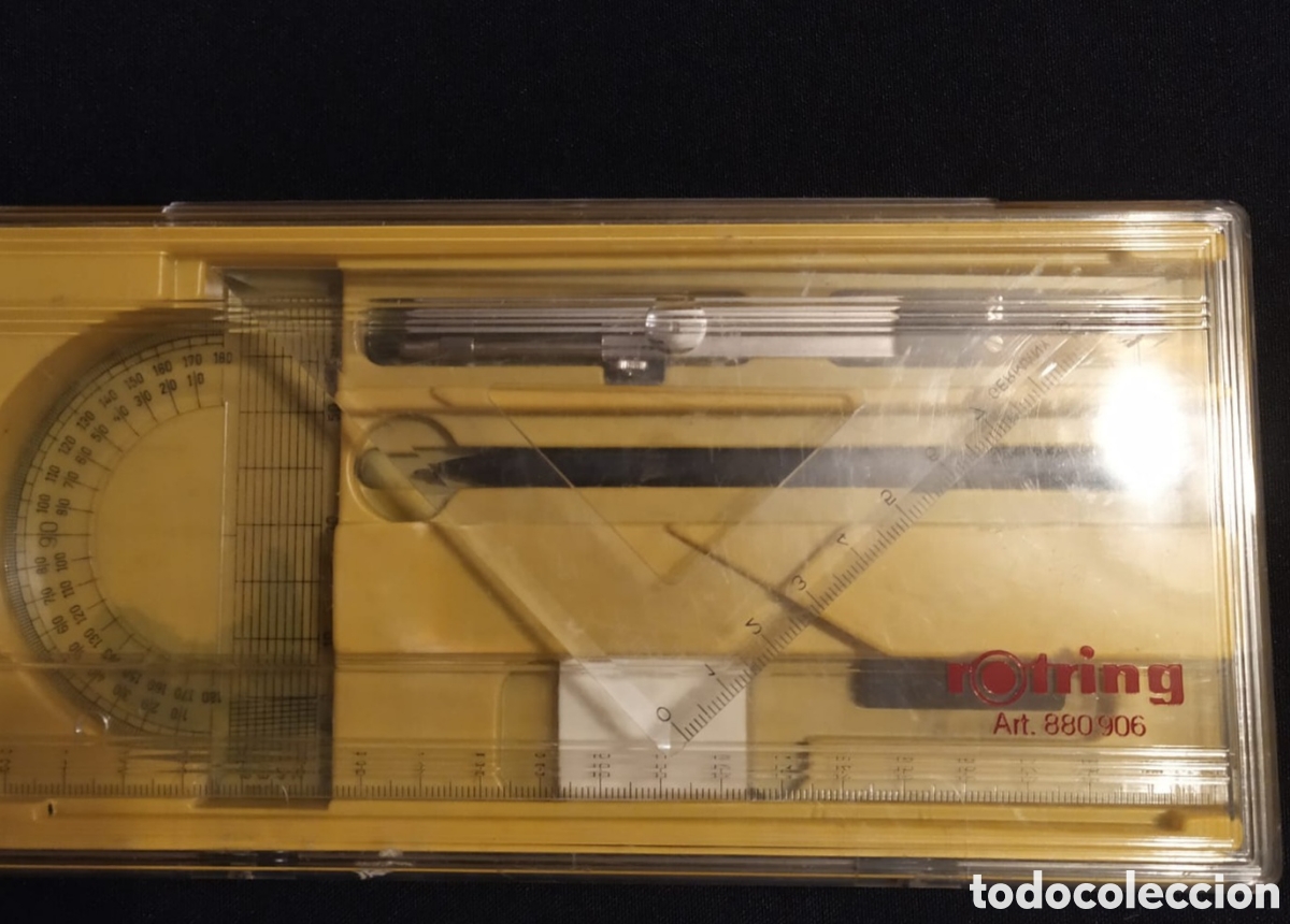 Estilogr&aacute;ficas antiguas, bol&iacute;grafos y plumas: JUEGO COMPASS ROTRING 880906 - Foto 1