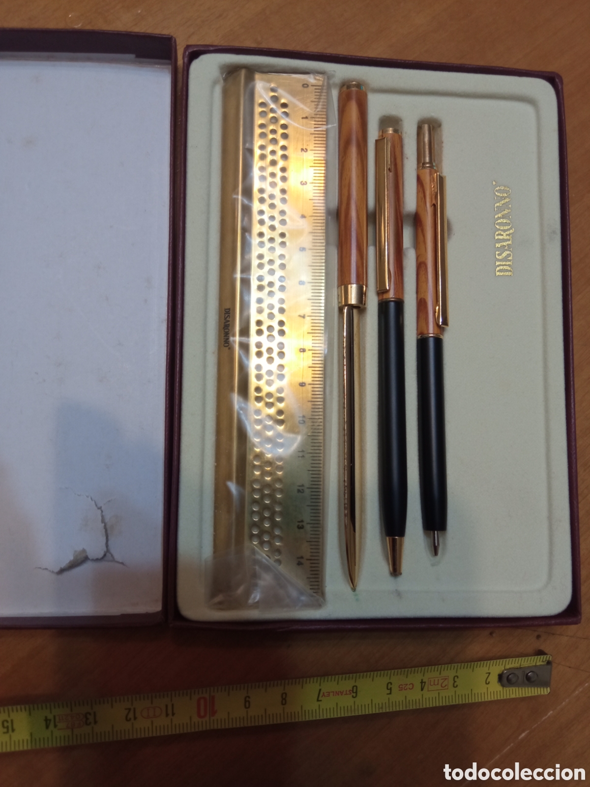 Estilogr&aacute;ficas antiguas, bol&iacute;grafos y plumas: set de escritorio DISARONNO - Foto 2
