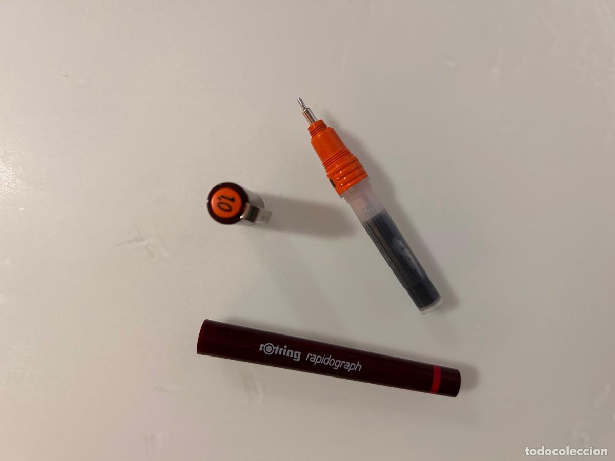 Estilogr&aacute;ficas antiguas, bol&iacute;grafos y plumas: Estuche Rotring Rapidograph completo - Foto 3