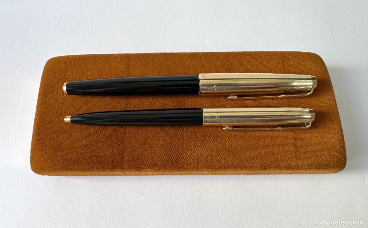 Estilogr&aacute;ficas antiguas, bol&iacute;grafos y plumas: PARKER 61 SET ESTILOGRAFICA Y BOLIGRAFO, ANTIGUOS, MADE IN USA