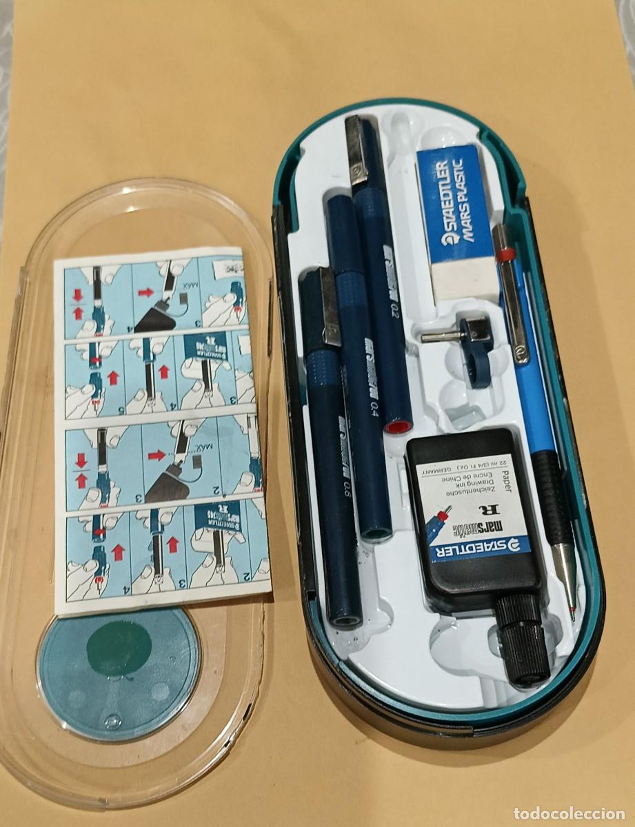 Estilogr&aacute;ficas antiguas, bol&iacute;grafos y plumas: CAJA StaeDHer Techniset NUEVO - Foto 2