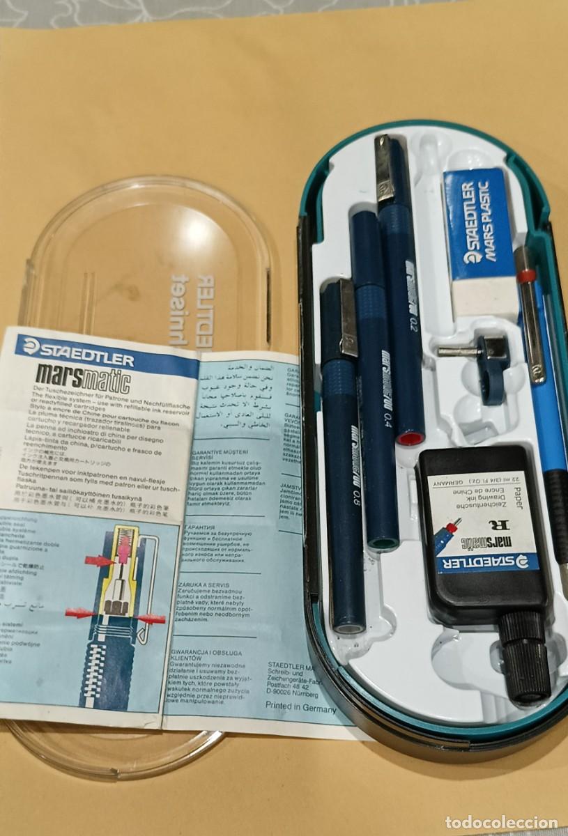 Estilogr&aacute;ficas antiguas, bol&iacute;grafos y plumas: CAJA StaeDHer Techniset NUEVO - Foto 3