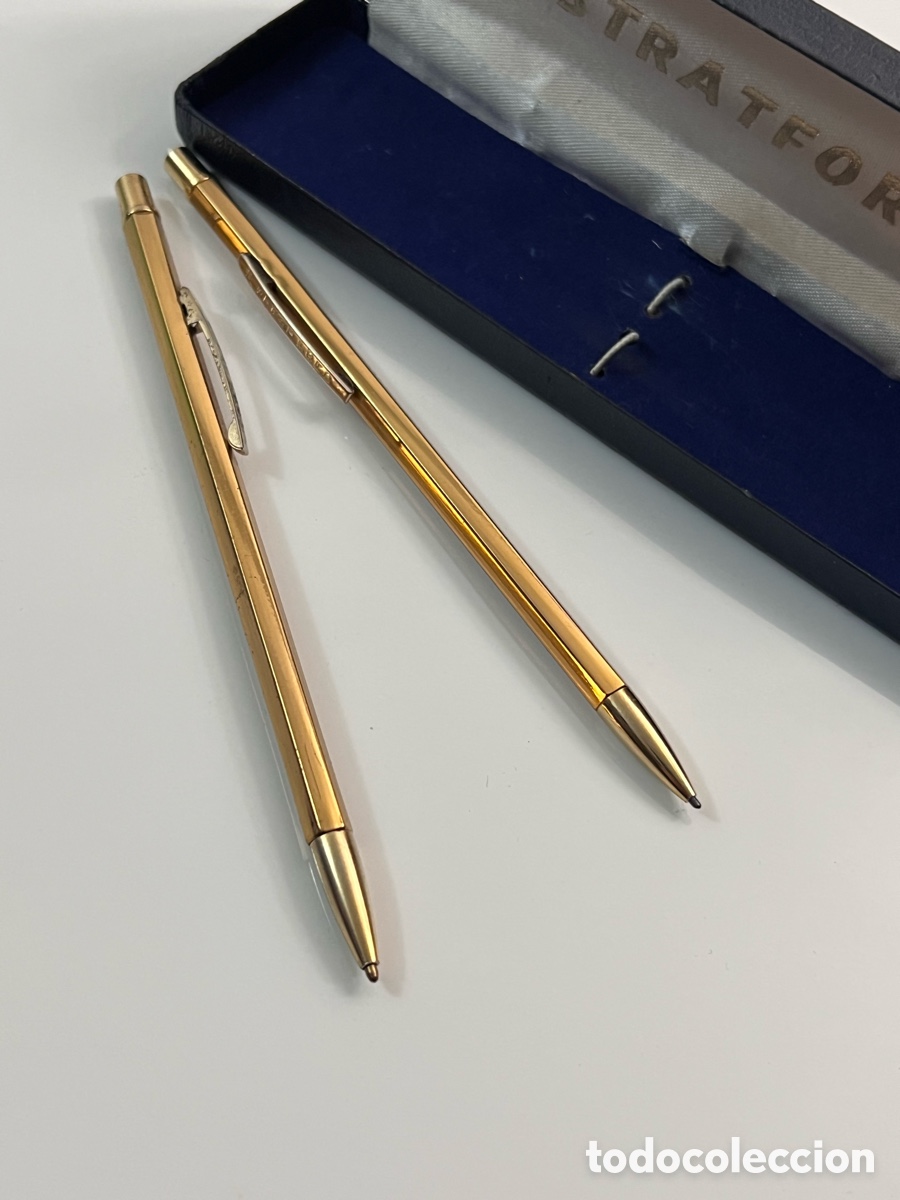 Estilogr&aacute;ficas antiguas, bol&iacute;grafos y plumas: bol&iacute;grafo portaminas STRATFORD US vintage