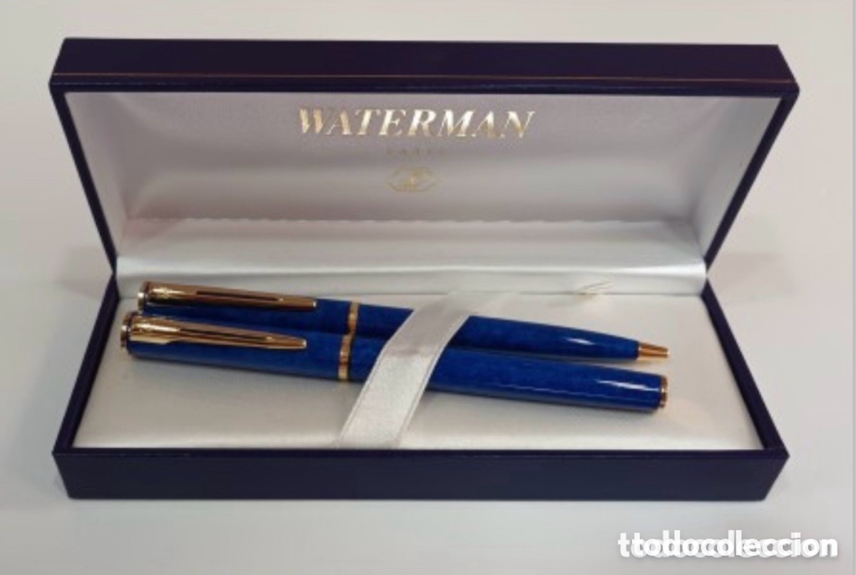 Estilogr&aacute;ficas antiguas, bol&iacute;grafos y plumas: Juego estilogr&aacute;fica waterman paris.