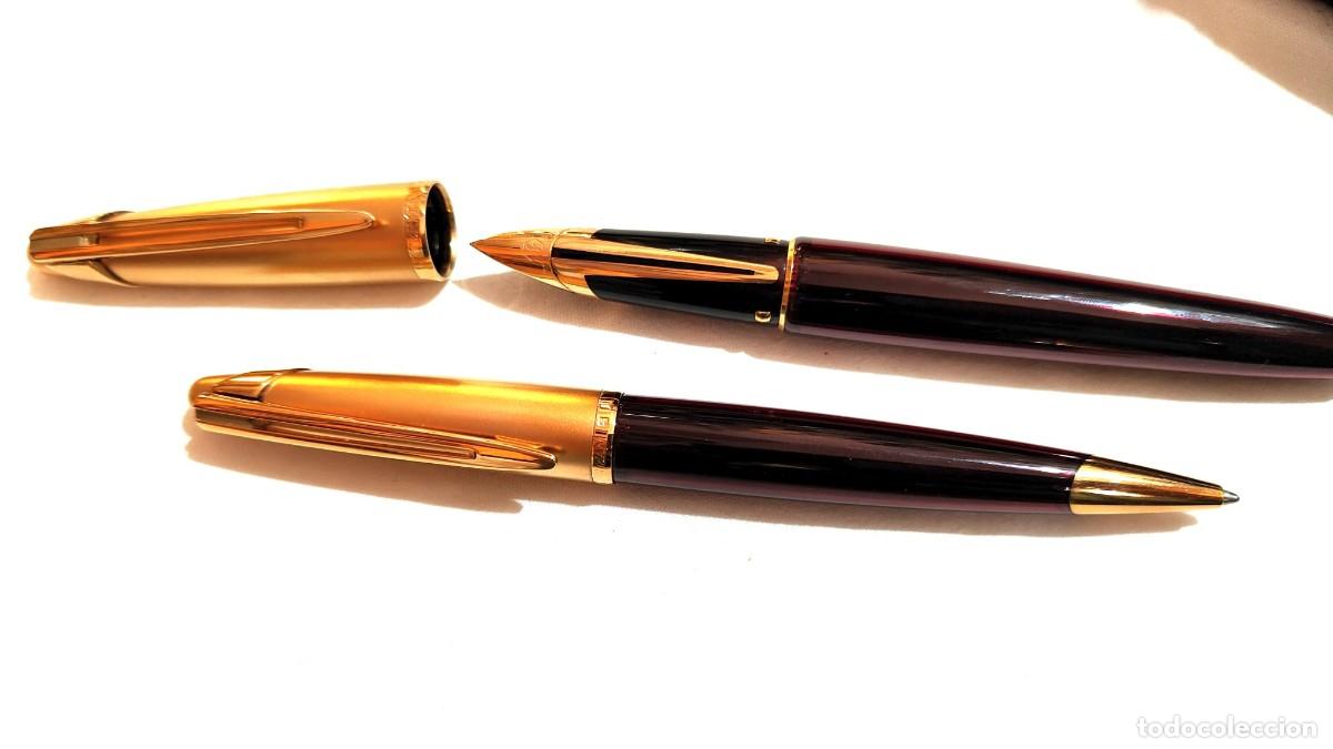 Estilogr&aacute;ficas antiguas, bol&iacute;grafos y plumas: PLUMA ESTILOGRAFICA Y BOLIGRAFO EDSON BURGUNDY