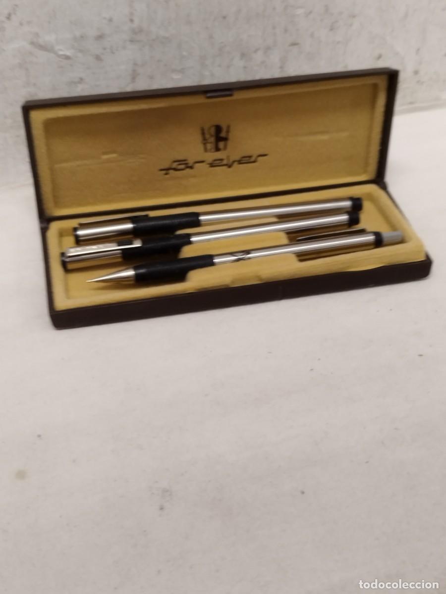 Canetas de tinta permanente antigas, esferogr&aacute;ficas e plumas: Estuche Pierre Cardin con Bol&iacute;grafo y lapiz de minas punta fina. Publicidad Reynolds productos.