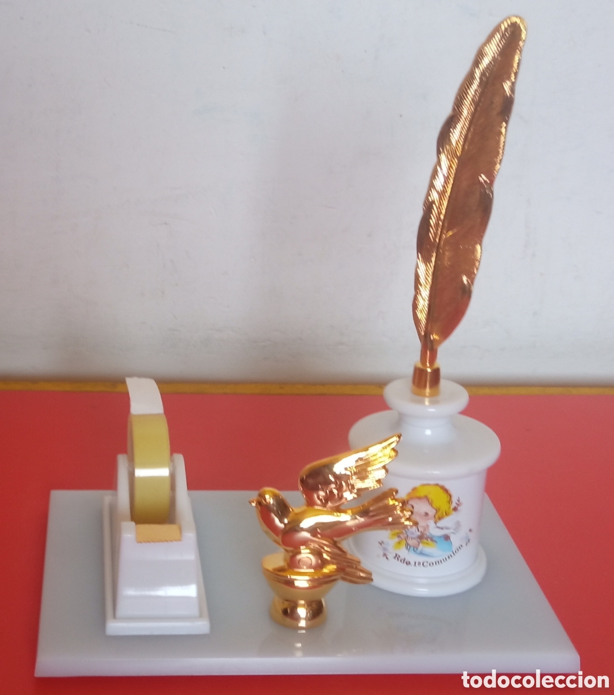 Estilogr&aacute;ficas antiguas, bol&iacute;grafos y plumas: ESCRIBAN&Iacute;A CELLO AZUL PRIMERA 1&ordf; COMUNI&Oacute;N.MAYSE 80'S.NUEVA.