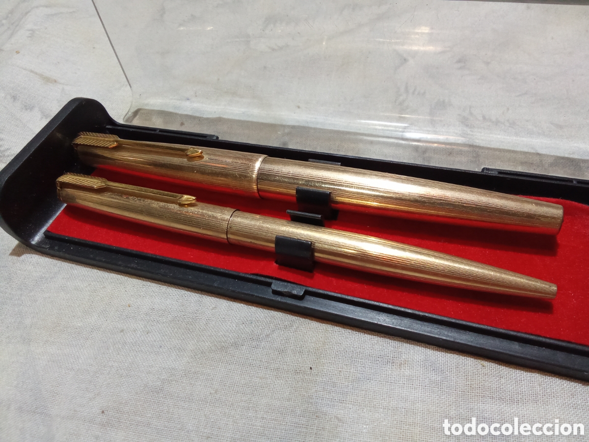 Estilogr&aacute;ficas antiguas, bol&iacute;grafos y plumas: CONJUNTO DE PLUMA Y BOL&Iacute;GRAFO PARKER