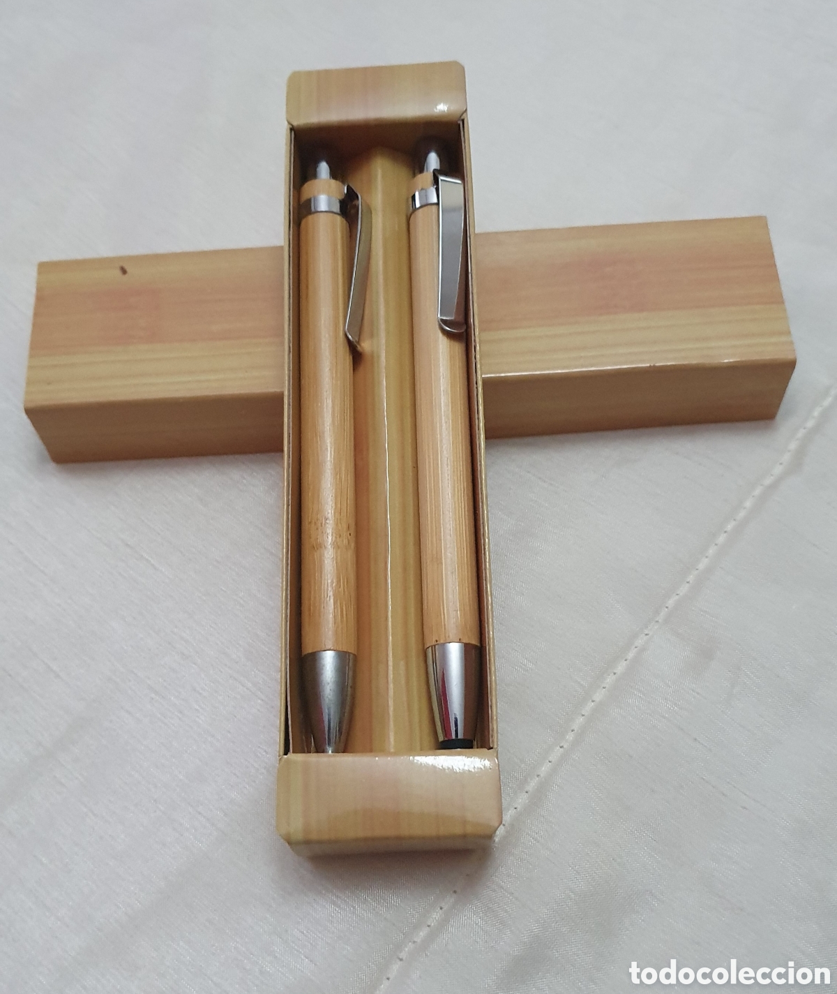 Estilogr&aacute;ficas antiguas, bol&iacute;grafos y plumas: Bol&iacute;grafo y Portaminas de madera