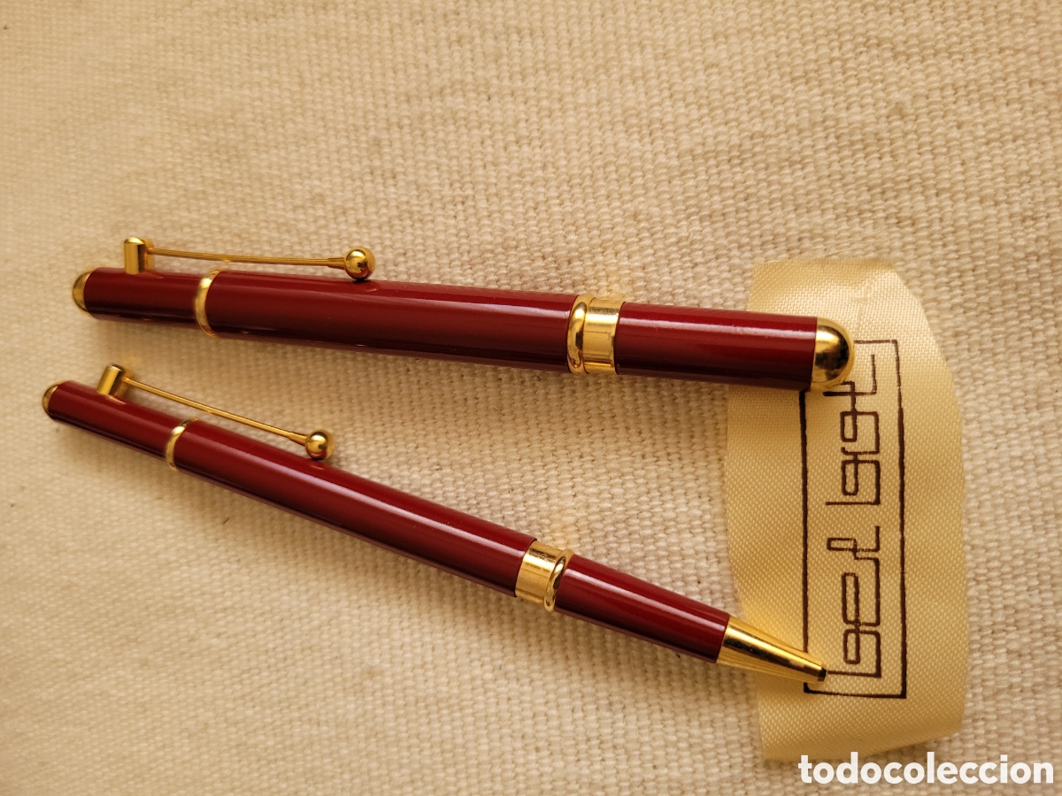 Estilogr&aacute;ficas antiguas, bol&iacute;grafos y plumas: JUEGO DE PLUMA Y BOLIGRAFO