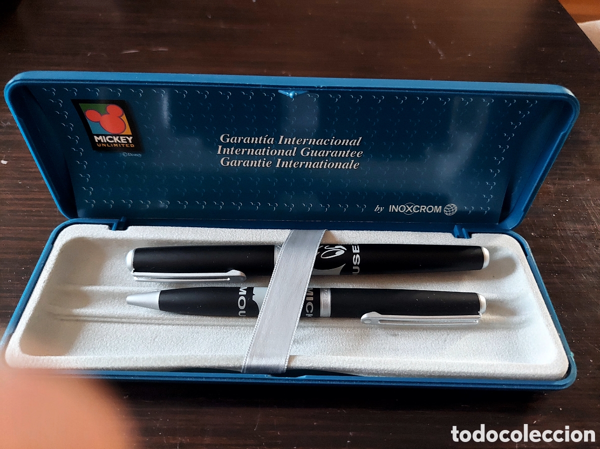 Estilogr&aacute;ficas antiguas, bol&iacute;grafos y plumas: ESTUCHE INOXCROM DISNEY MICKEY MOUSE