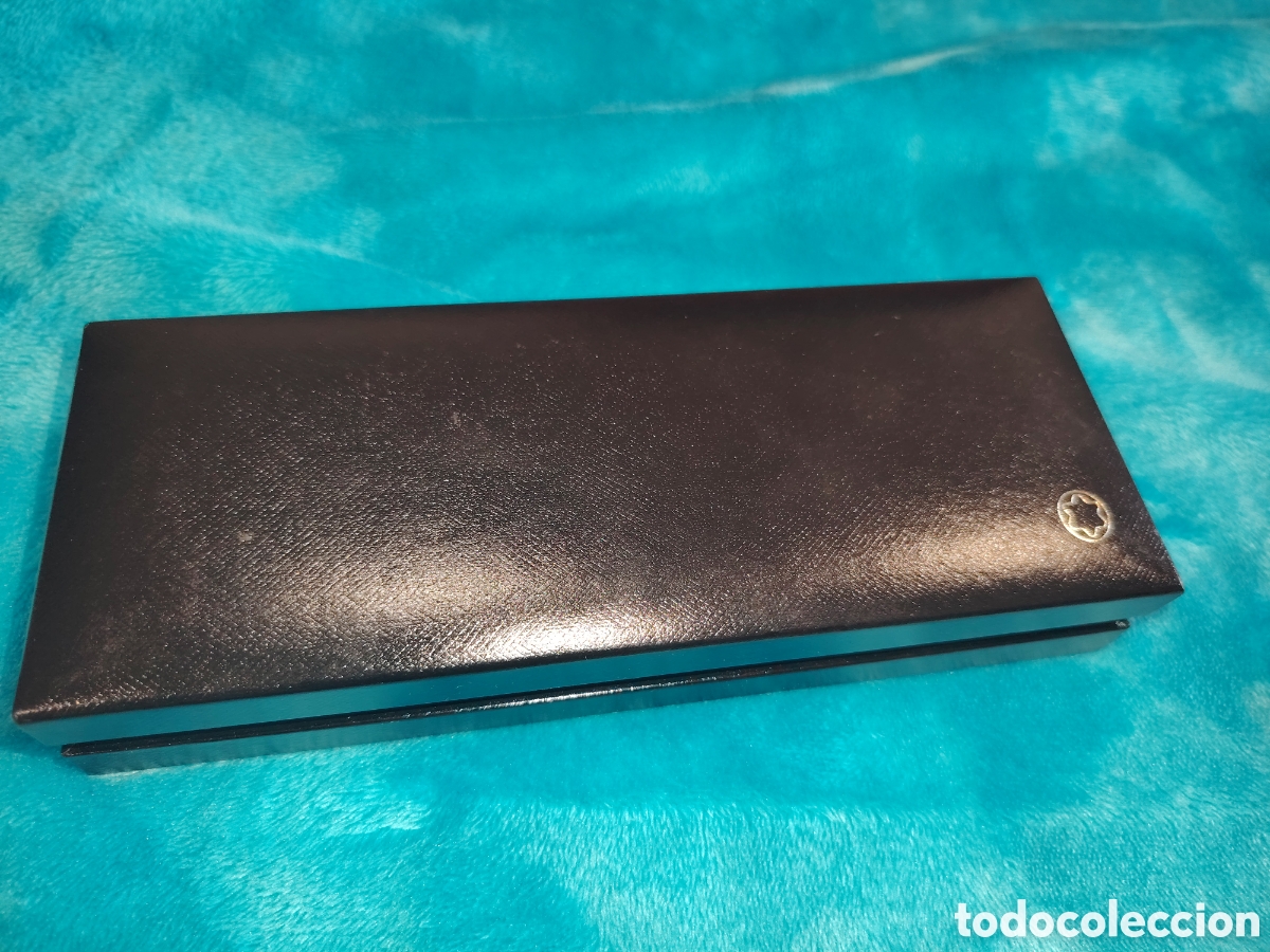 Estilogr&aacute;ficas antiguas, bol&iacute;grafos y plumas: Estuche para pluma o bol&iacute;grafo montblanc. Excelente estado.