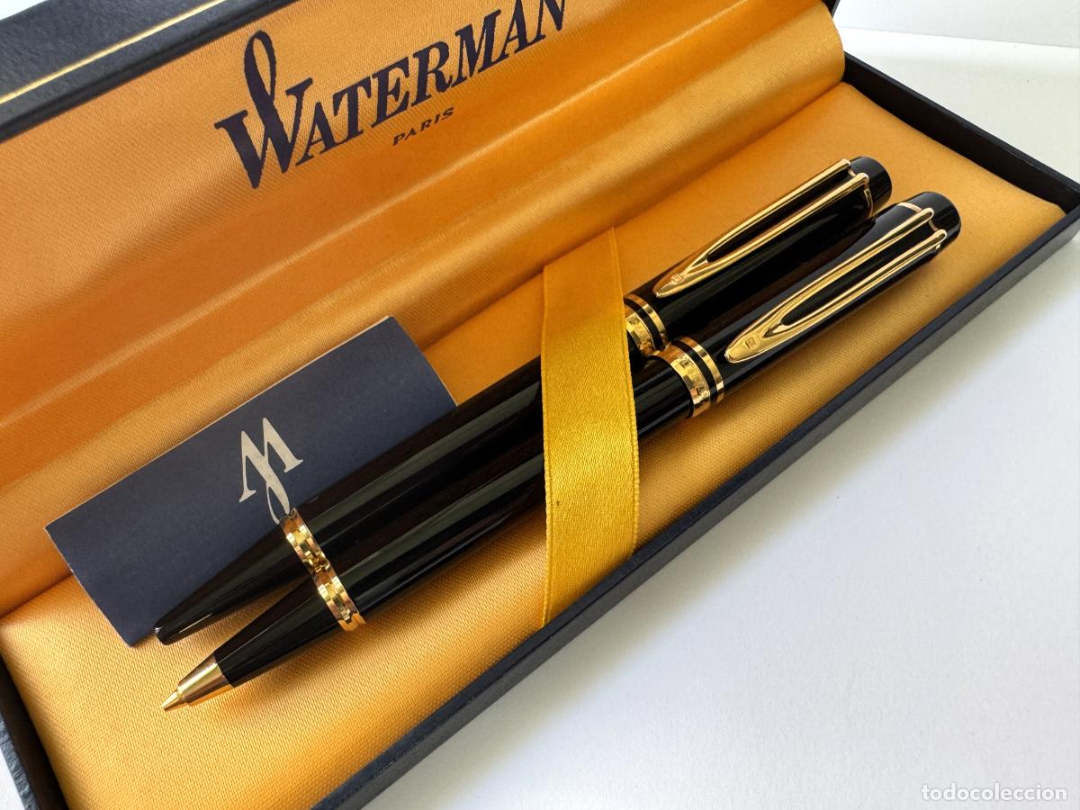 Estilogr&aacute;ficas antiguas, bol&iacute;grafos y plumas: WATERMAN LE MAN SET BOLIGRAFO Y PORTAMINAS, MADE IN FRANCE