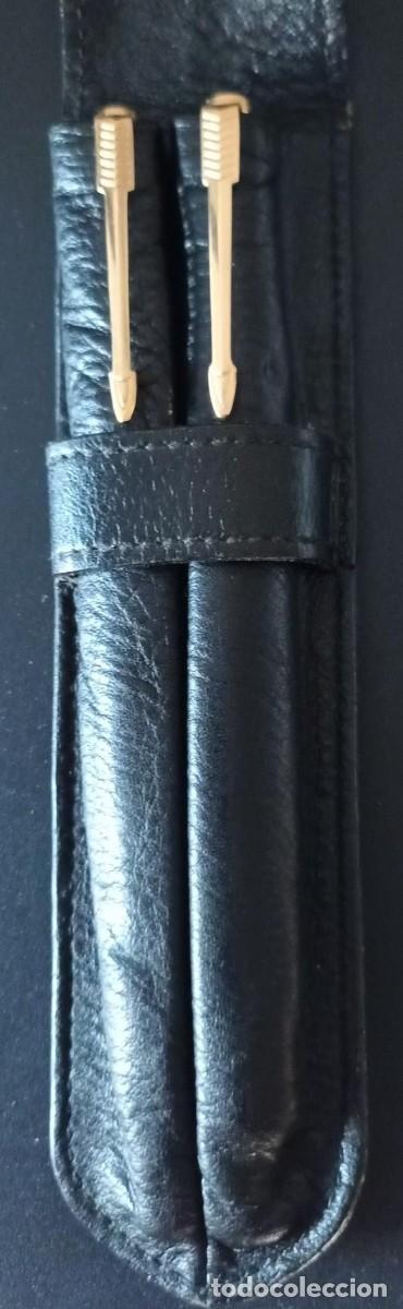 Estilogr&aacute;ficas antiguas, bol&iacute;grafos y plumas: CONJUNTO PARKER DE BOLIGRAFO Y PLUMA CON PLUMIN DORADO