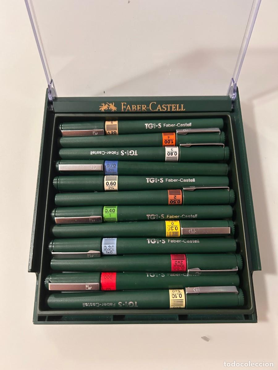 Estilogr&aacute;ficas antiguas, bol&iacute;grafos y plumas: Caja con 12 Rotrings Faber Castell TG1-S (a&ntilde;os 80)