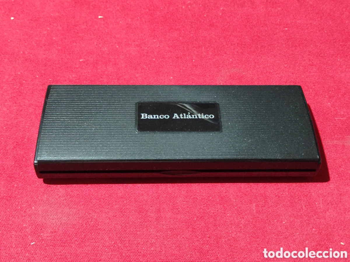 Estilogr&aacute;ficas antiguas, bol&iacute;grafos y plumas: Estuche portaminas bol&iacute;grafo y rotulador FOREVER publicidad Banco Atlantico