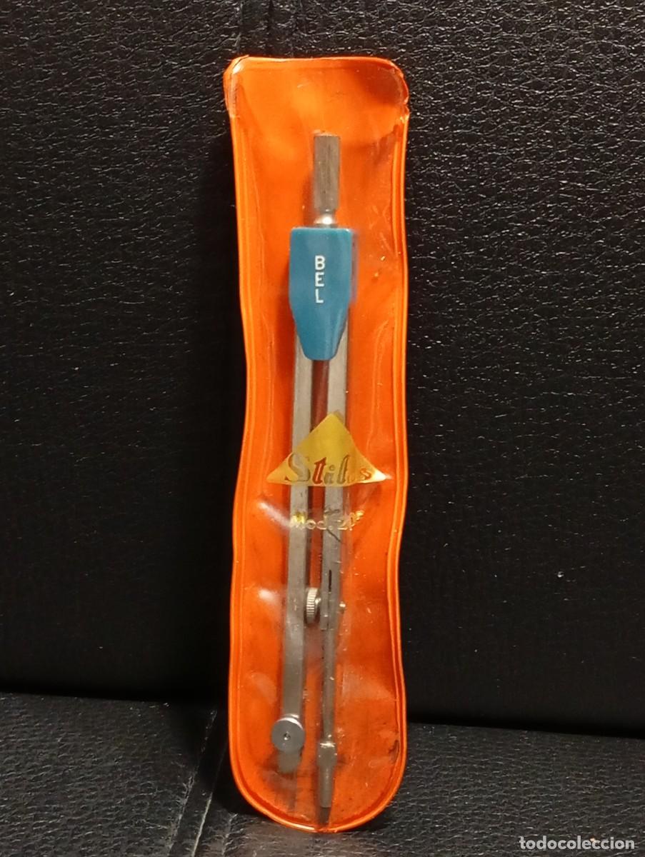 Estilogr&aacute;ficas antiguas, bol&iacute;grafos y plumas: ANTIGUO COMPAS STILUS MODELO 2105 - CON SU ESTUCHE ORIGINAL