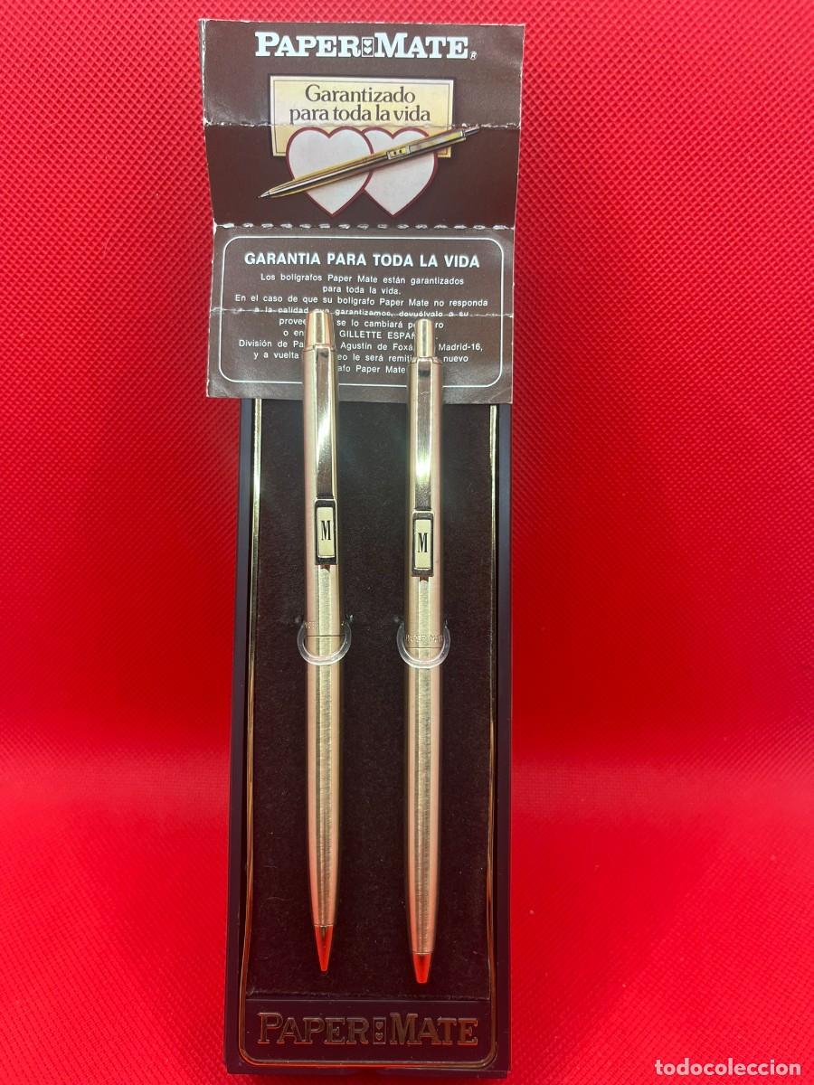 Estilogr&aacute;ficas antiguas, bol&iacute;grafos y plumas: Set Escritura Paper Mate Profile - Chapado Oro - Caja Original y Garant&iacute;a