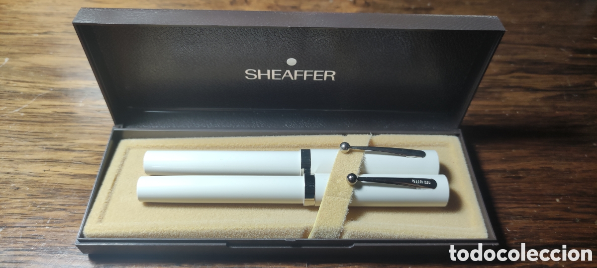 Estilogr&aacute;ficas antiguas, bol&iacute;grafos y plumas: Set vintage Sheaffer estilogr&aacute;fica y bol&iacute;grafo.