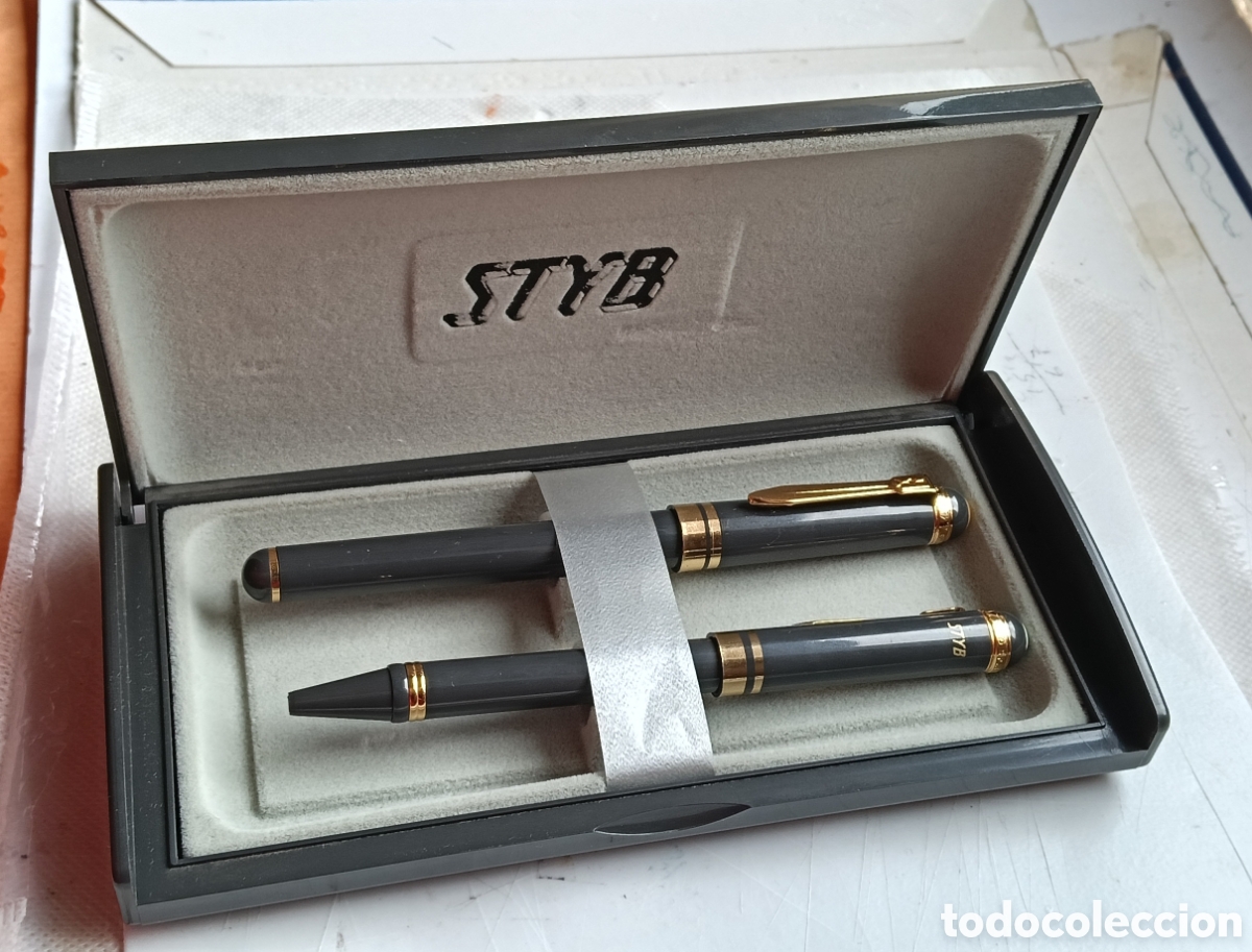 Estilogr&aacute;ficas antiguas, bol&iacute;grafos y plumas: Juego de Pluma y bol&iacute;grafo STYB