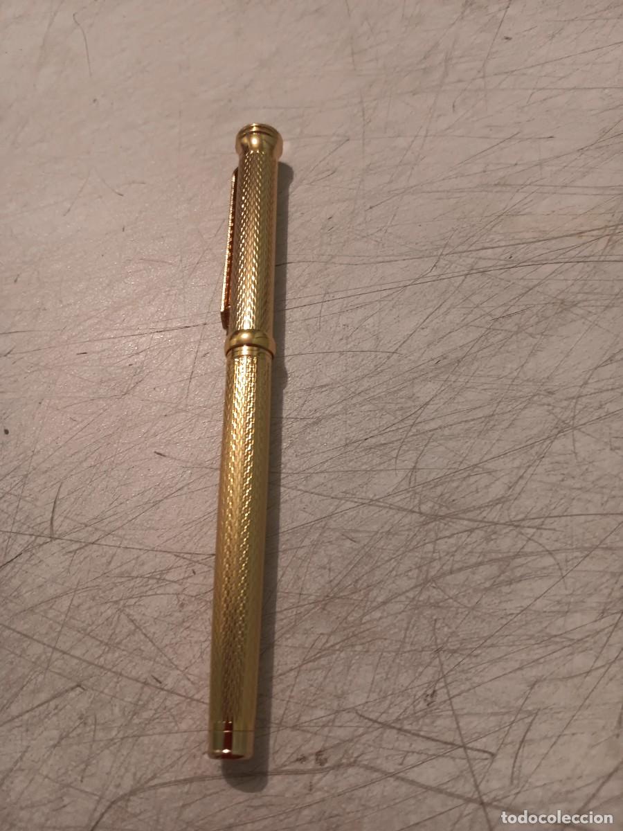 Estilogr&aacute;ficas antiguas, bol&iacute;grafos y plumas: Lote 11 plumas nuevas doradas en oro y dise&ntilde;o talladas calidad iridium point germany