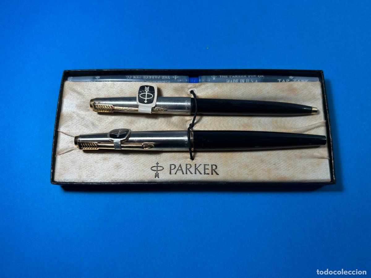 Estilogr&aacute;ficas antiguas, bol&iacute;grafos y plumas: PARKER SET DE PLUMA Y BOLIGRAFO