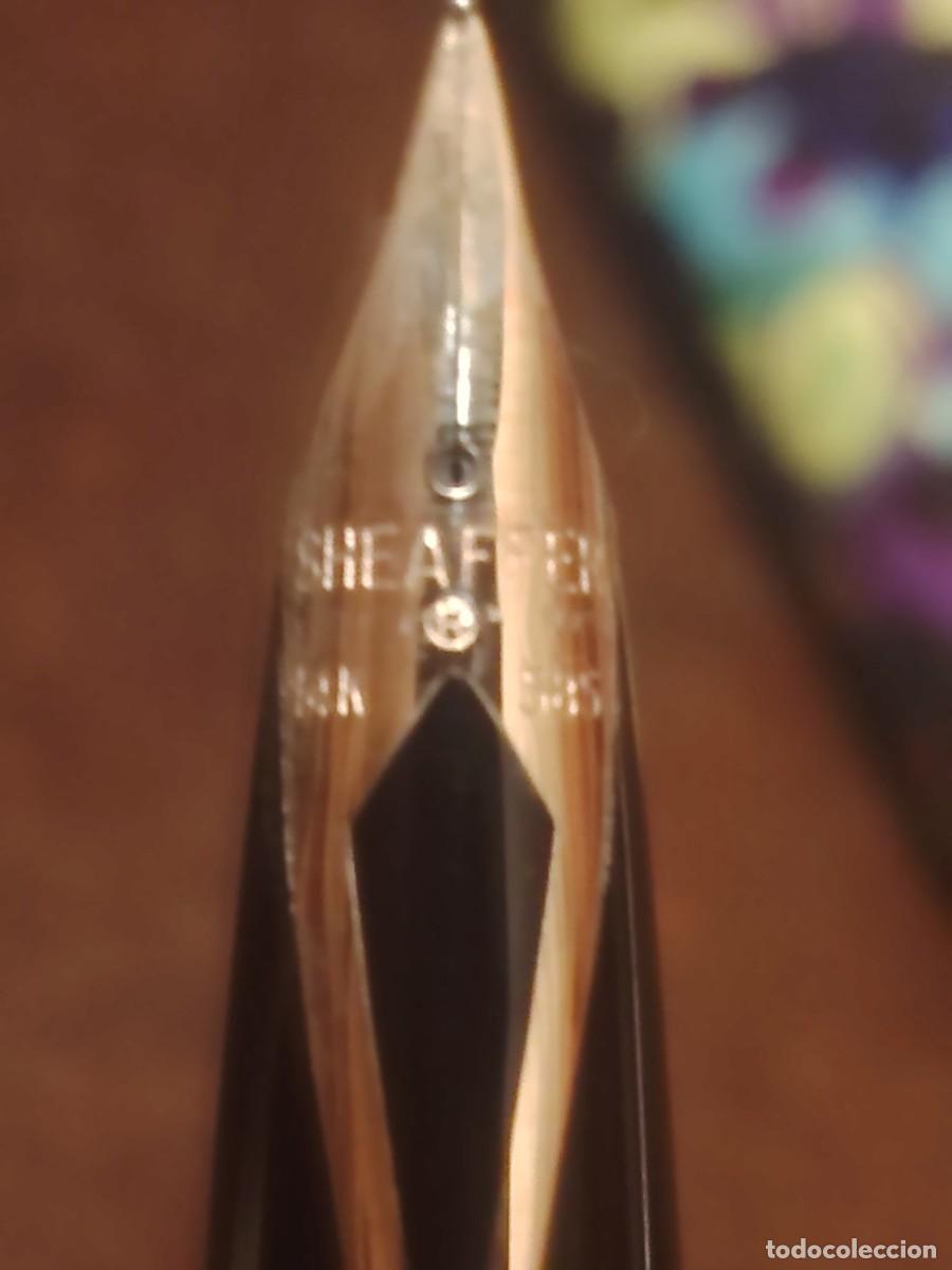 Estilogr&aacute;ficas antiguas, bol&iacute;grafos y plumas: Magn&iacute;fico Set Tr&iacute;o Sheaffer Imperial Vintage &ndash; Pluma Plum&iacute;n Oro 14K, Bol&iacute;grafo y Portaminas. Ba&ntilde;ado