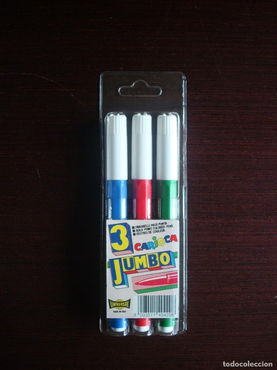 Estilogr&aacute;ficas antiguas, bol&iacute;grafos y plumas: Rotuladores Vintage 3 Carioca Jumbo (Por abrir) Universal